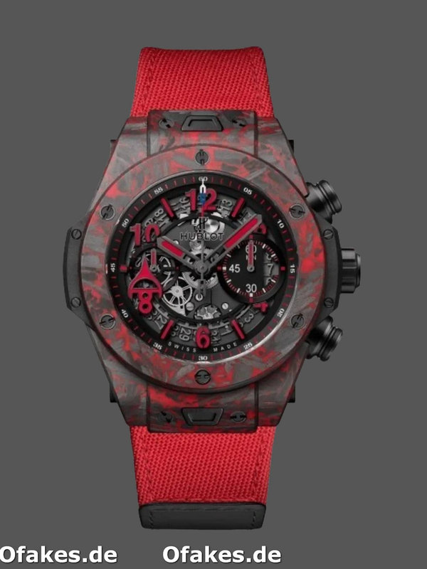 Hublot 411.QV.1123.NR.OVK21 Big Bang Unico Red Carbon Alex Ovechkin Watch 45mm