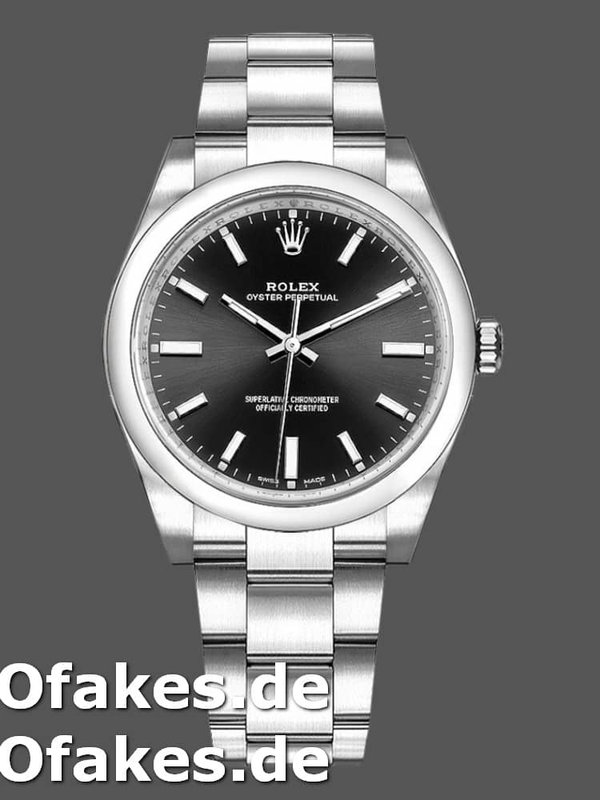 Rolex Oyster Perpetual Air-King 114200 Black Index Dial 34mm Unisex Replica watch