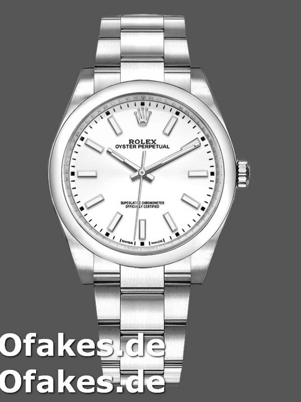 Rolex Oyster Perpetual Air-King 114200 Weißes Zifferblatt 34mm Unisex Replica watch