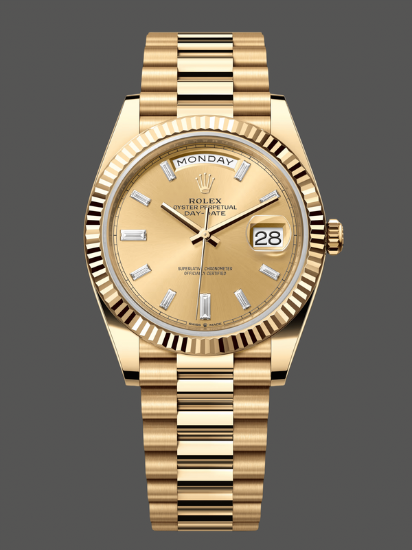 Rolex Day Date 40 Yellow Gold Champagne Dial m228238 0005