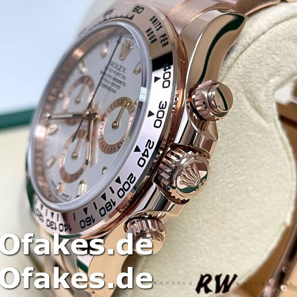 Rolex Cosmograph Daytona 116505 Oyster Bracelet Rose Ivory Dial 40mm Herren Replica Watch