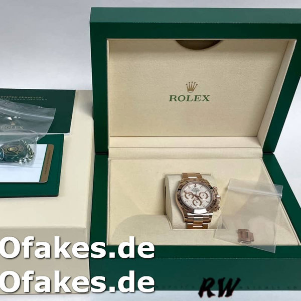 Rolex Cosmograph Daytona 116505 Oyster Bracelet Rose Ivory Dial 40mm Herren Replica Watch