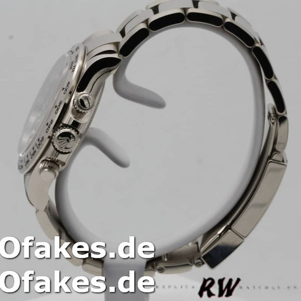 Replica Rolex Cosmograph Daytona 116509 Black Dial White Gold 40MM Herren Replica Uhren