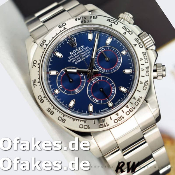 Replica Rolex Cosmograph Daytona 116509 Blue Index Dial 40MM Herren Replica Uhren