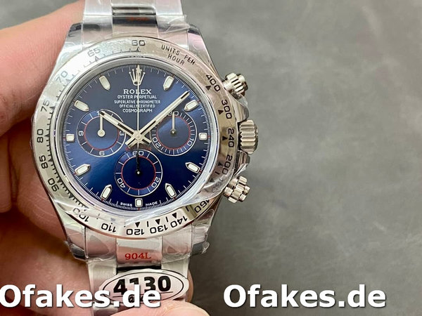 Replica Rolex Cosmograph Daytona 116509 Blue Index Dial 40MM Herren Replica Uhren