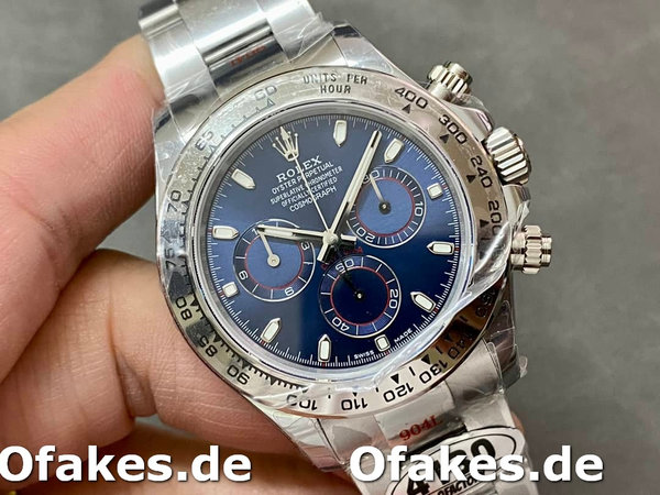 Replica Rolex Cosmograph Daytona 116509 Blue Index Dial 40MM Herren Replica Uhren