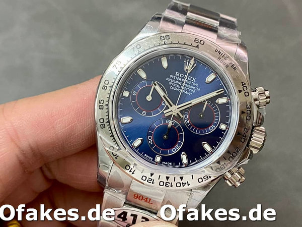 Replica Rolex Cosmograph Daytona 116509 Blue Index Dial 40MM Herren Replica Uhren