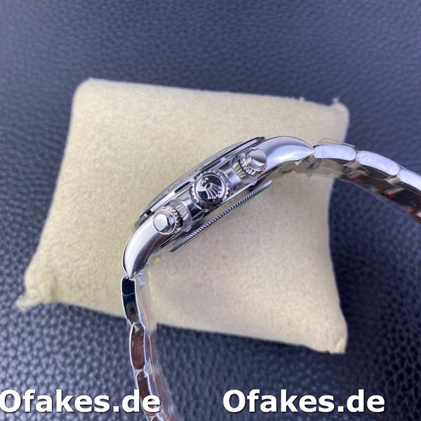 Replica Rolex Cosmograph Daytona 116509 Weißes arabisches Zifferblatt Weißgold 40MM Herren Replica Uhren