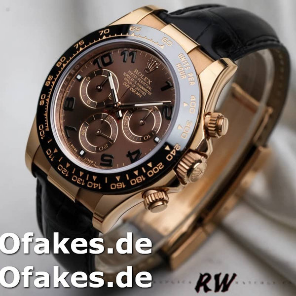 Replica Rolex Cosmograph Daytona 116515 Chocolate Brown Dial 40mm Herren Replica Uhren