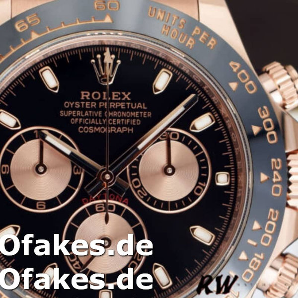 Replica Rolex Cosmograph Daytona 116515 Lederarmband Schwarzes Zifferblatt 40mm Herren Replica Uhren
