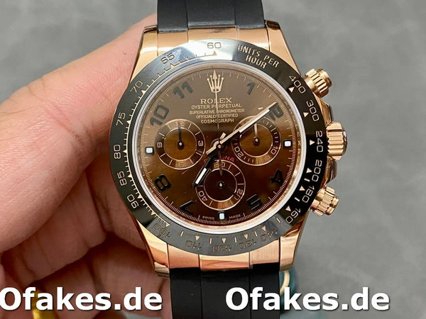 Replica Rolex Cosmograph Daytona 116515LN Chocolate Arabic Dial 40mm Herren Replica Uhren