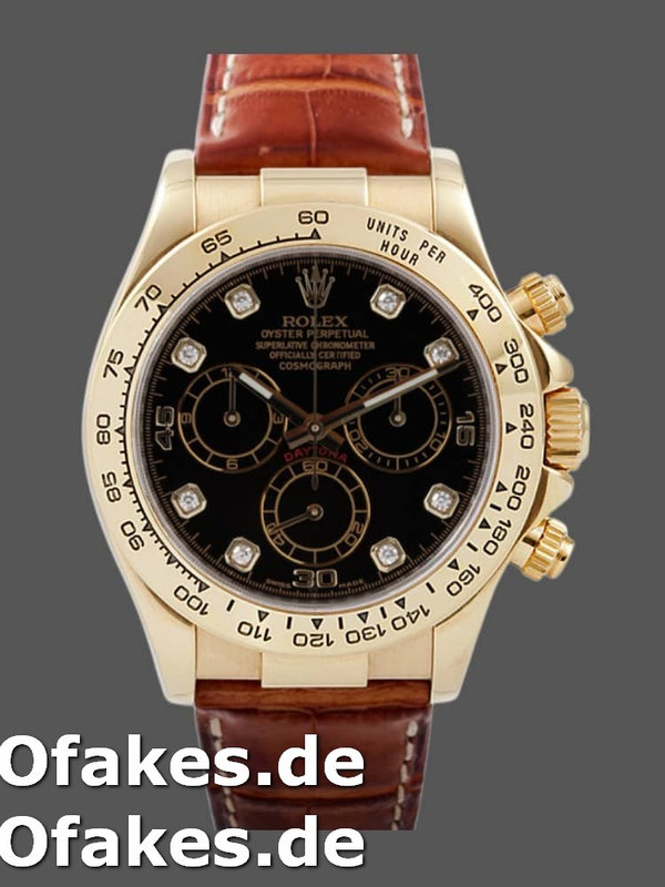 Rolex Cosmograph Daytona 116518 Schwarzes Zifferblatt 40mm Mens Replica Watch