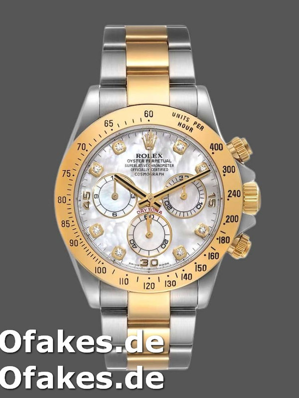 Rolex Cosmograph Daytona 116523 Diamond Mother of Pearl Dial 40mm Mens Replica Watch
