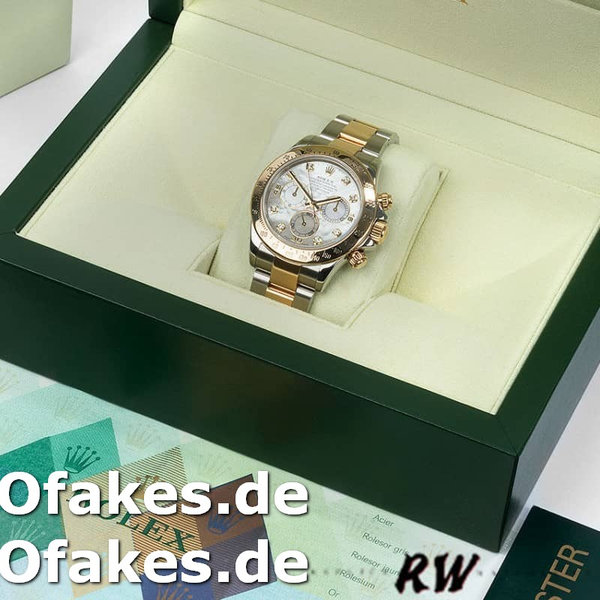 Replica Rolex Cosmograph Daytona 116523 Diamond Mother of Pearl Dial 40mm Herren Replica Uhren