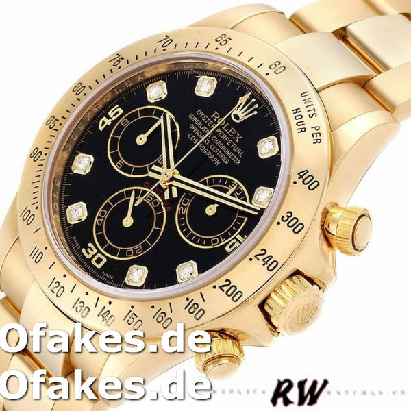 Rolex Cosmograph Daytona 116528 Black Diamond Dial 40MM Herren Replica Watch