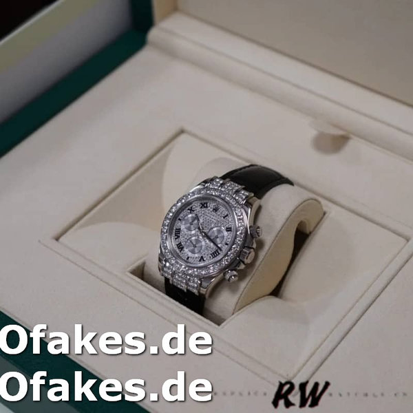 Replica Rolex Cosmograph Daytona 116599 Pave Diamond Dial 40mm Herren Replica Uhren