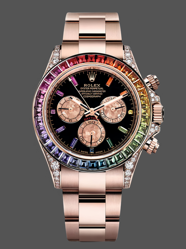Rolex Cosmograph Daytona 40mm Black Sapphire Rainbow Dial 116595RBOW