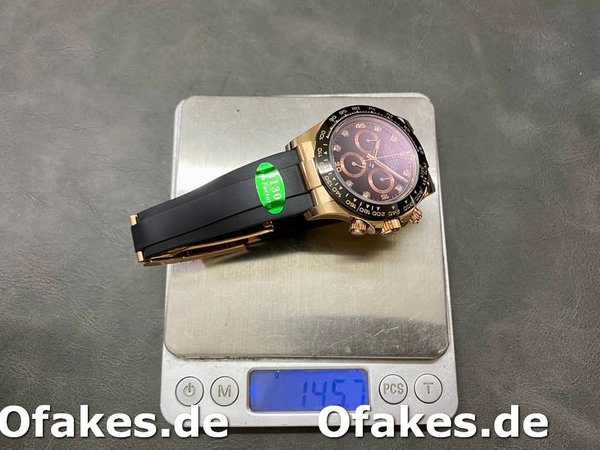 Rolex Cosmograph Daytona Rose Gold Case Schwarzes Zifferblatt 116515ln 0057