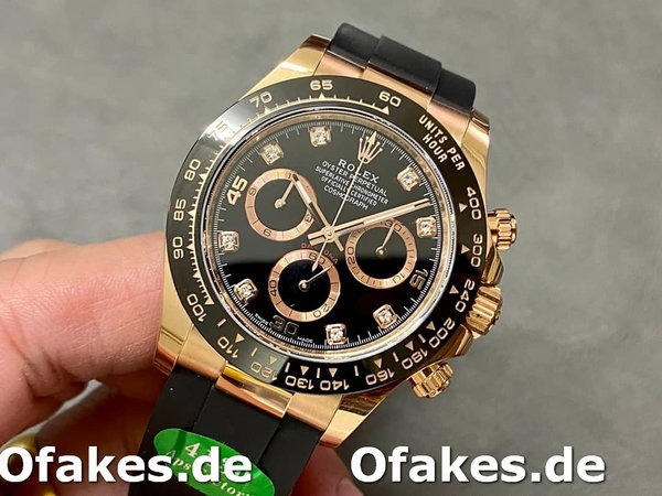 Rolex Cosmograph Daytona Rose Gold Case Schwarzes Zifferblatt 116515ln 0057