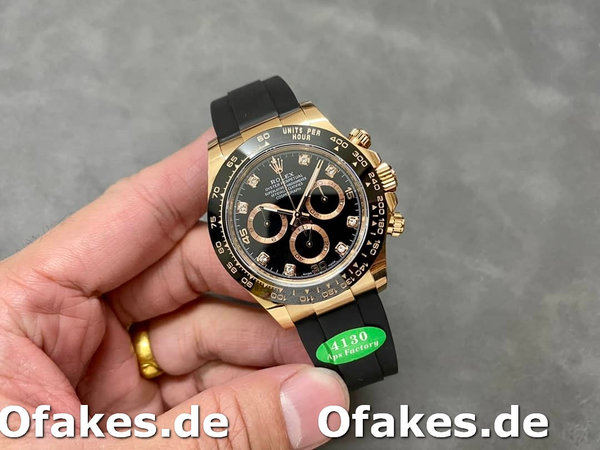 Rolex Cosmograph Daytona Rose Gold Case Schwarzes Zifferblatt 116515ln 0057
