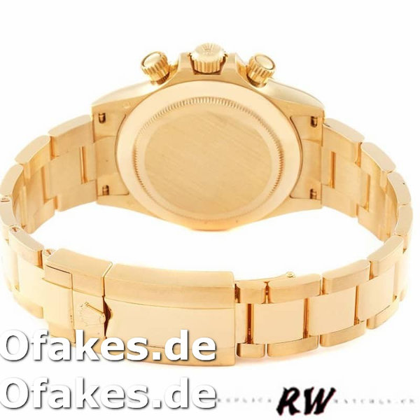 Replica Rolex Daytona 116508 Gelbgold Champagner Diamant Zifferblatt 40MM Herren Replica Uhren