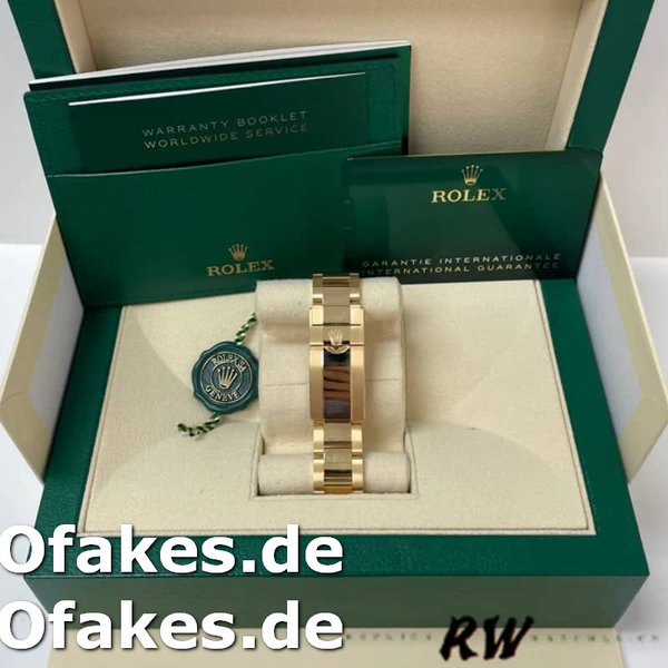 Replica Rolex Daytona 116508 Gelbgold Weißes Index-Zifferblatt 40MM Herren Replica Uhren