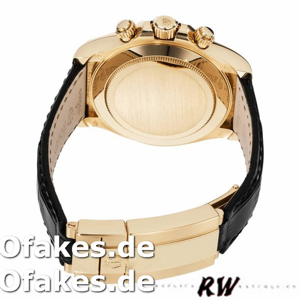 Replica Rolex Daytona 116518 Lederarmband Diamant Champagner Zifferblatt 40mm Herren Replica Uhren