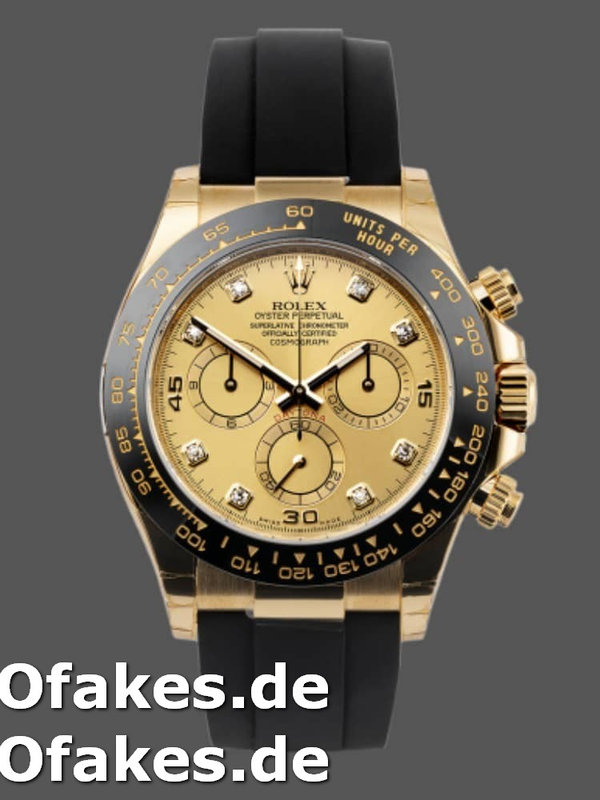 Rolex Daytona 116518LN Diamond Champagne Dial 40mm Herren Replica Watch