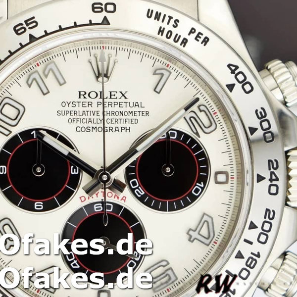Rolex Daytona 116519 Panda Dial Black Leather Strap 40mm Mens Replica Watch