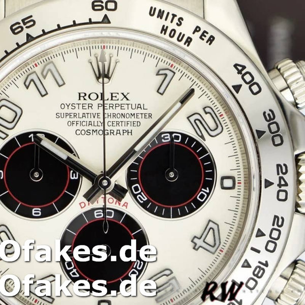 Replica Rolex Daytona 116519 Panda Dial Chocolate Leather Strap 40mm Herren Replica Uhren