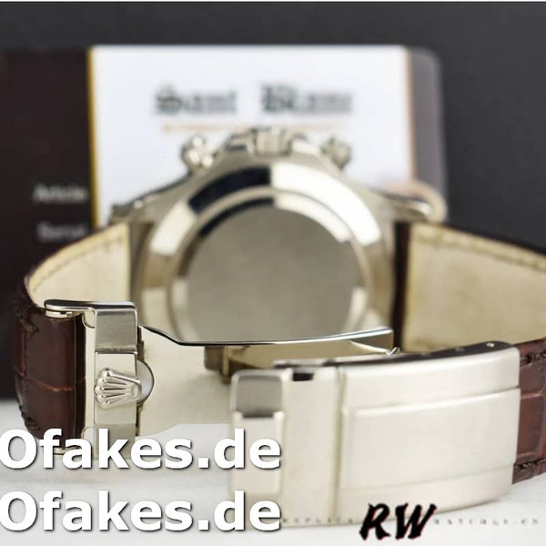 Replica Rolex Daytona 116519 Panda Dial Chocolate Leather Strap 40mm Herren Replica Uhren