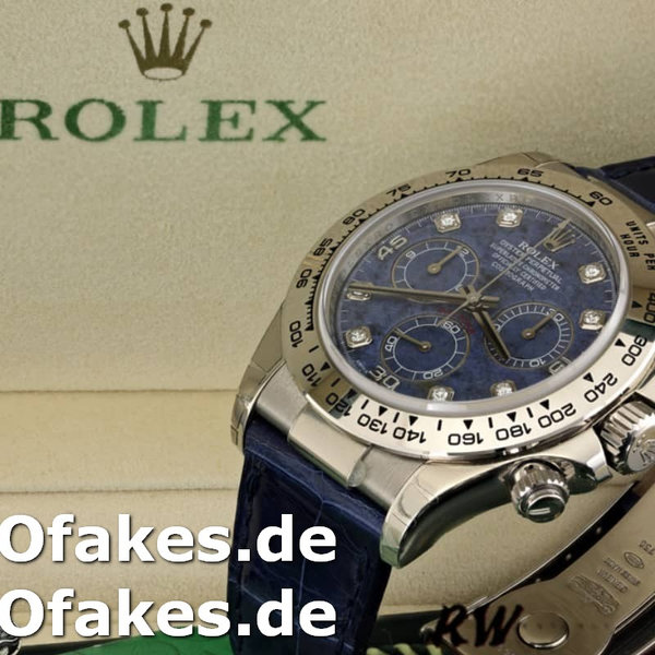 Replica Rolex Daytona 116519 Sodalite diamonds dial 40mm Herren Replica Uhren