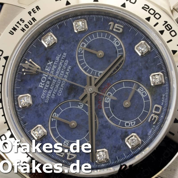 Replica Rolex Daytona 116519 Sodalite diamonds dial 40mm Herren Replica Uhren
