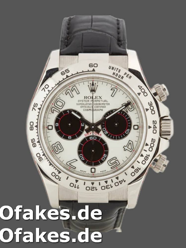 Rolex Daytona 116519 White Dial Black Eyes 40mm Herren Replica Watch