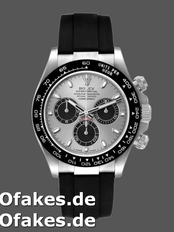 Rolex Daytona 116519 White Gold Grey Dial 40mm Mens Replica Watch