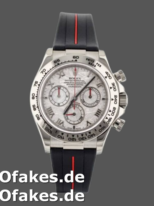 Rolex Daytona 116519MT Meteorite Dial RubberB Strap 40mm Mens Replica Watch