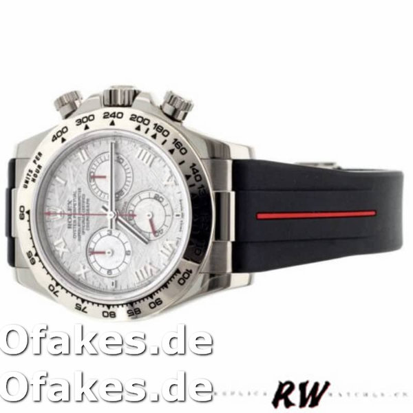 Replica Rolex Daytona 116519MT Meteorite Dial RubberB Strap 40mm Herren Replica Uhren