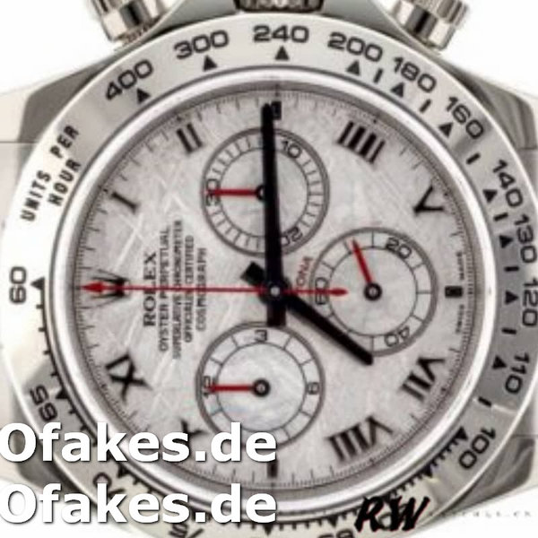 Replica Rolex Daytona 116519MT Meteorite Dial RubberB Strap 40mm Herren Replica Uhren