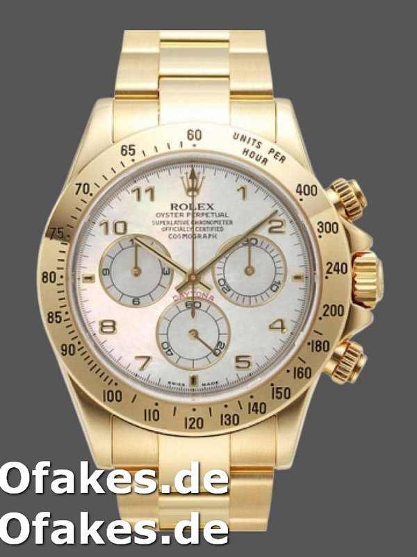 Rolex Daytona 116528 Mother of Pearl Dial 40mm Herren Replica Watch