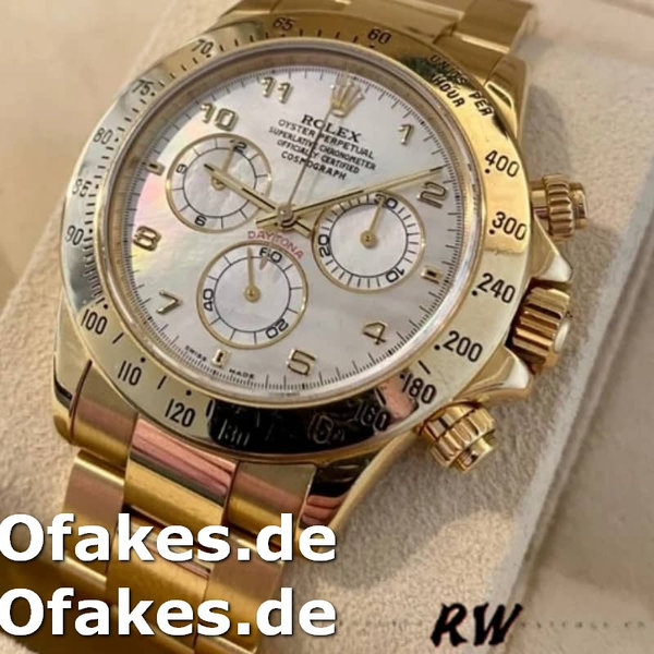Rolex Daytona 116528 Mother of Pearl Dial 40mm Herren Replica Watch