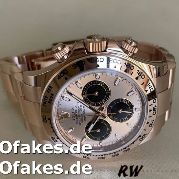 Replica Rolex Daytona 126505 Everose Gold Sundust Panda Dial 40MM Herren Replica Uhren