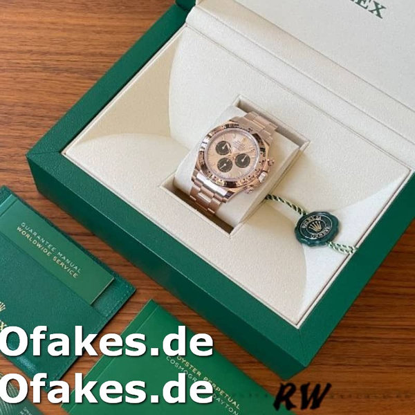 Replica Rolex Daytona 126505 Everose Gold Sundust Panda Dial 40MM Herren Replica Uhren