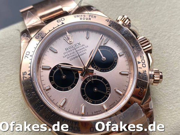 Replica Rolex Daytona 126505 Everose Gold Sundust Panda Dial 40MM Herren Replica Uhren