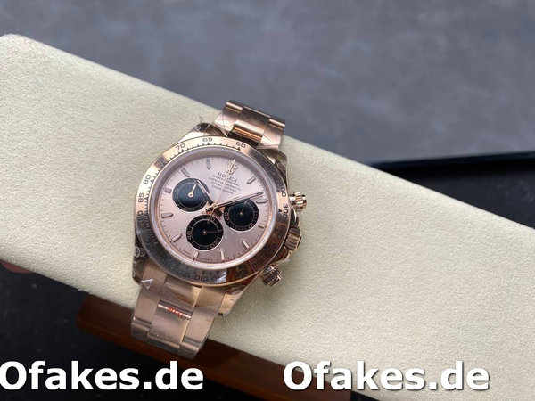 Replica Rolex Daytona 126505 Everose Gold Sundust Panda Dial 40MM Herren Replica Uhren