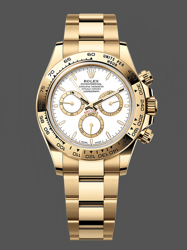 Rolex Daytona 126508 0001 18K Yellow gold White Dial Replica Watch