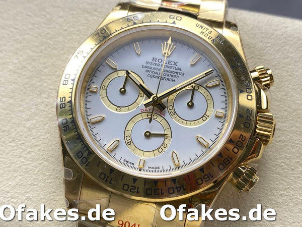 Rolex Daytona 126508 0001 18K Yellow gold White Dial Replica Watch