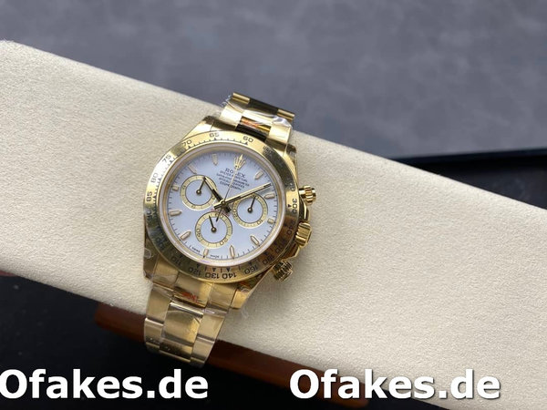 Rolex Daytona 126508 0001 18K Yellow gold White Dial Replica Watch