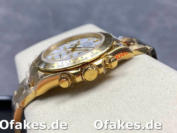 Rolex Daytona 126508 0001 18K Yellow gold White Dial Replica Watch