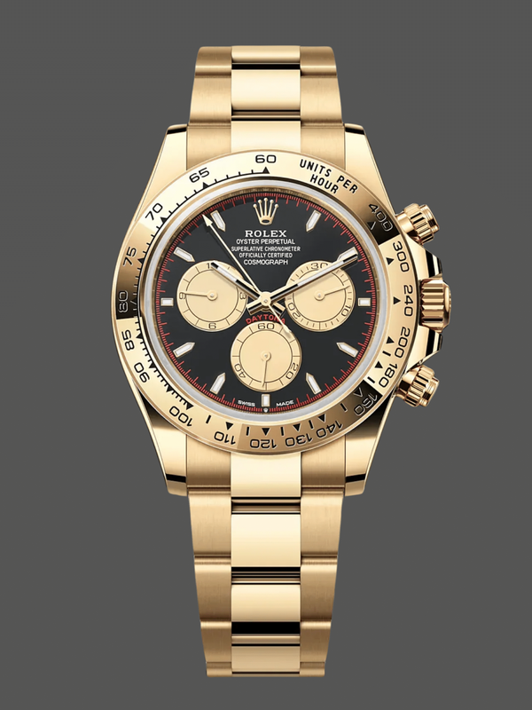 Rolex Daytona 126508 0002 Two Tone Schwarzes Zifferblatt Replica Watch