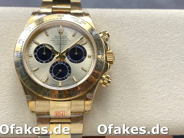 Rolex Daytona 126508 0006 Yellow Gold on Bracelet 1:1 Replica Watch
